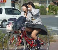 チャリJKスカートひらり2