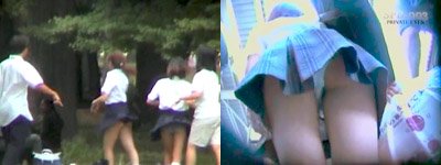 女子高生とギャルのおパンツ拝見