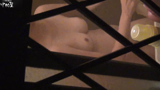 窓の格子の向こうに女子のハダカ