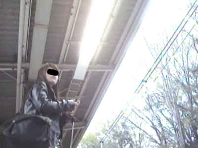 おパンツ女子の顔撮り
