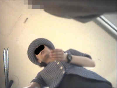 店員さんの顔撮りです